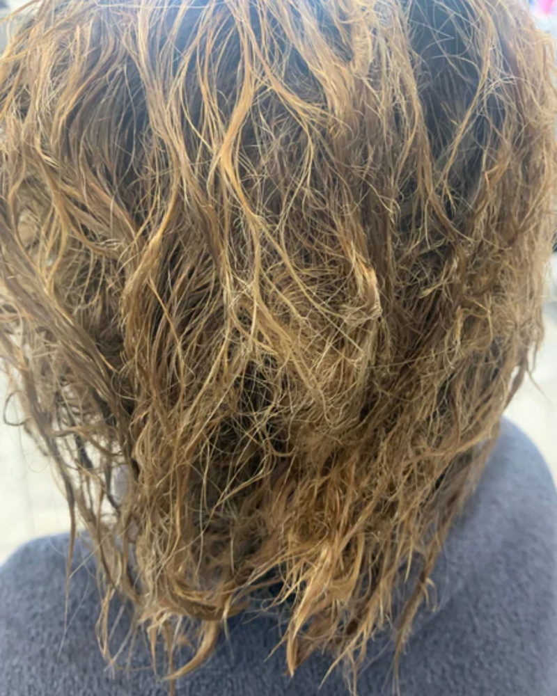 Cheveux avant traitement